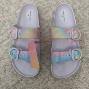 Stoney Clover Lane Kids Pastel Tie-Dye Sandals